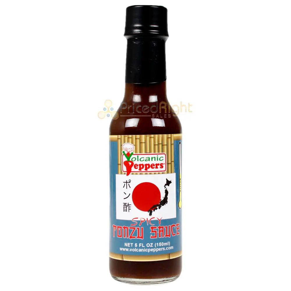 Volcanic Peppers Spicy Ponzu Hot Sauce 5 Oz Bottle Medium Heat Lavagpponzu 1