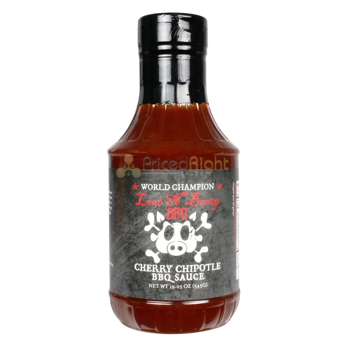 Loot N' Booty Bbq Cherry Chipotle Bbq Sauce Gluten Free All Natural 19.25 Oz 1