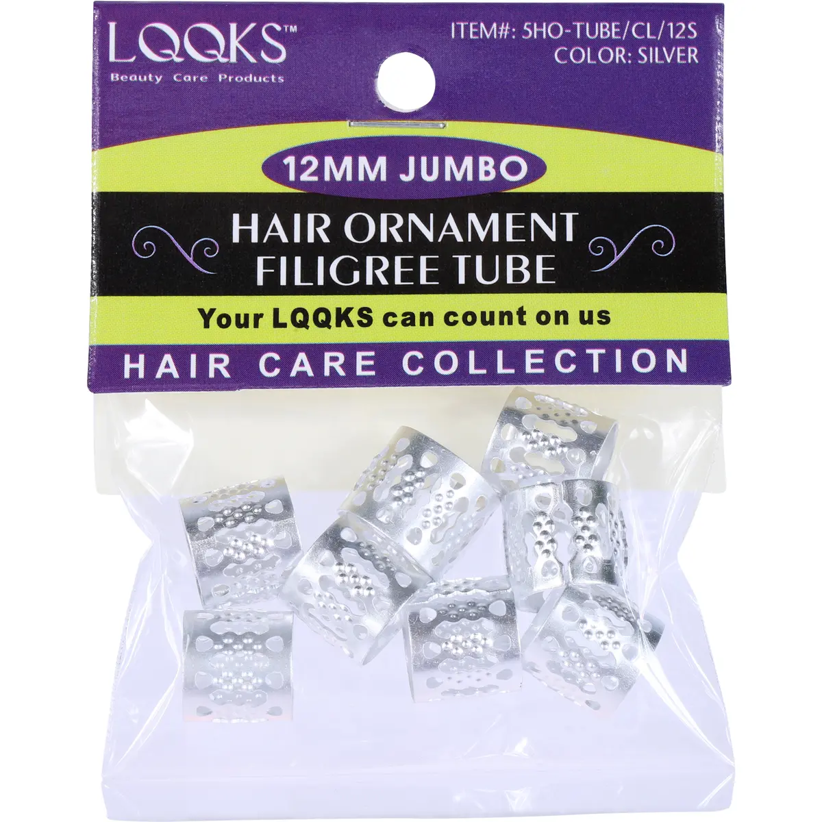 Lqqks: Hair Ornament Filigree Tube - Jumbo 12Mm 2