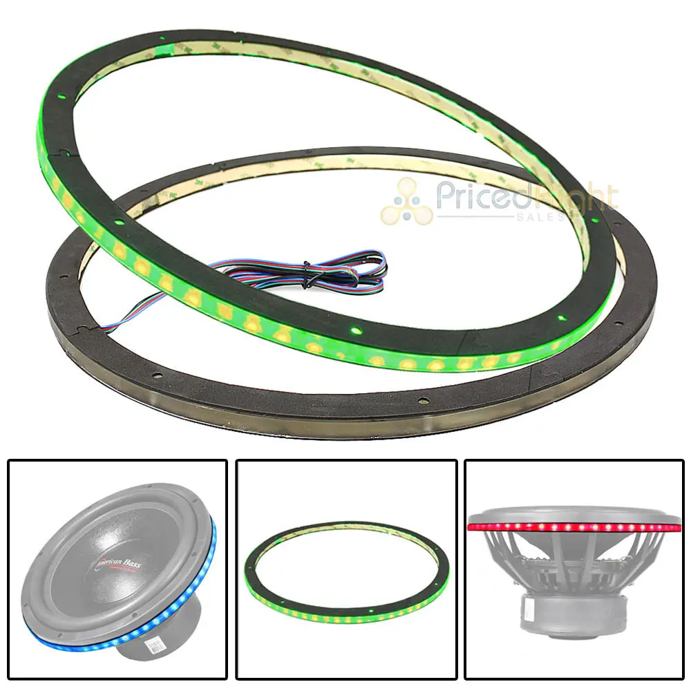 Ds18 15" Rgb Led Ring For Speakers And Subwoofers Waterproof Lring15 2 Pack 1