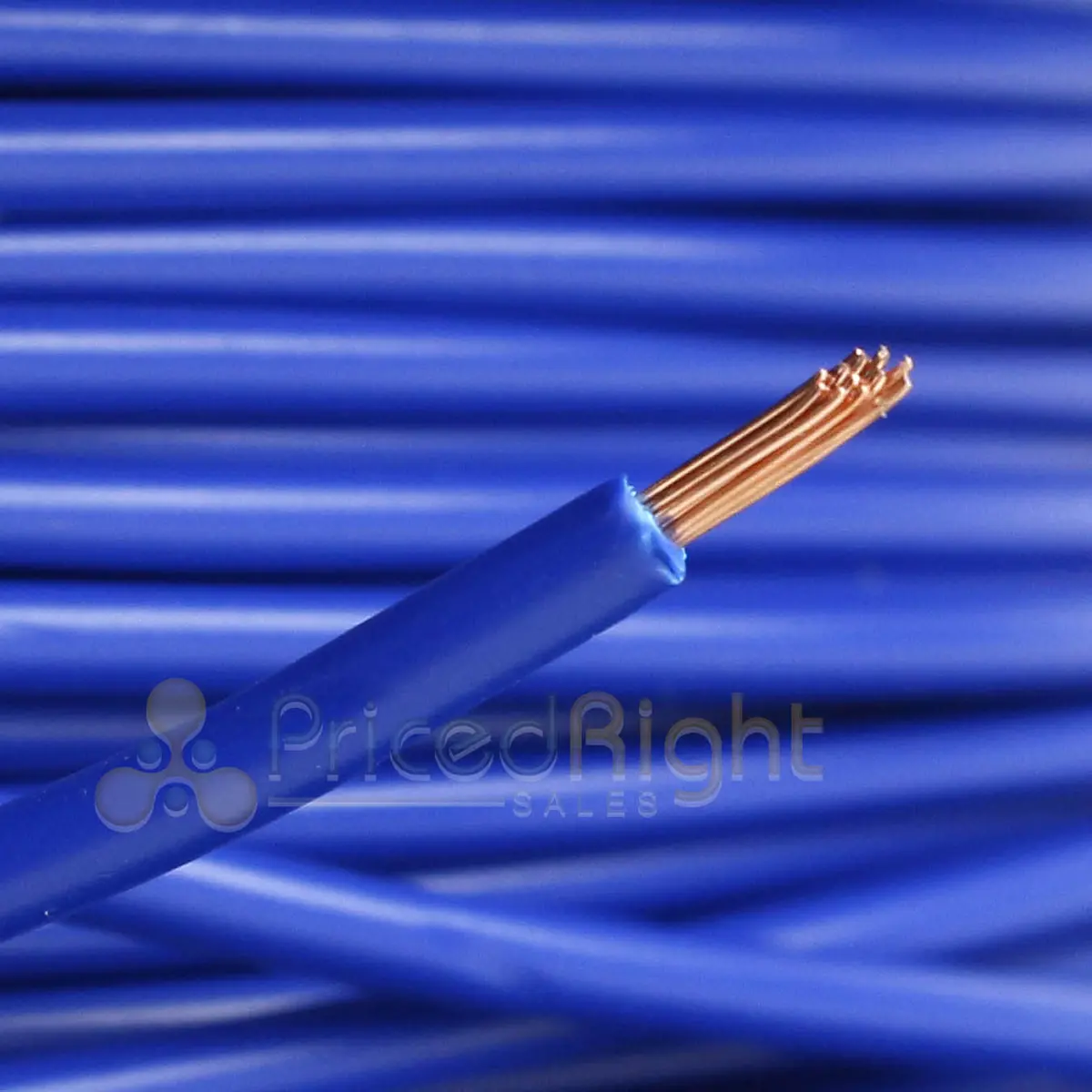 5Ft True 100% Copper 18 Gauge Remote Wire Awg Blue Memphis Audio 18Rem1000 1