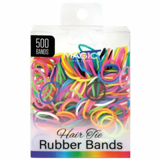 Magic Collection: 500 Hair Ties Rubber Bands 1