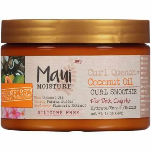 Maui Moisture: Curl Quench Coconut Oil Curl Smoothie 12Oz 1