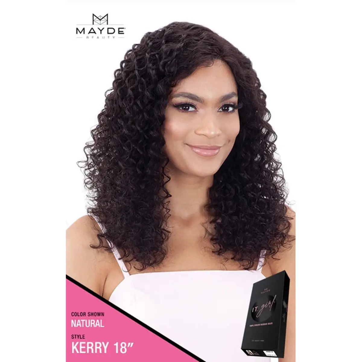 Mayde Beauty: It Girl 100% Virgin Human Hair Lace Front Wig Kerry 18" 1