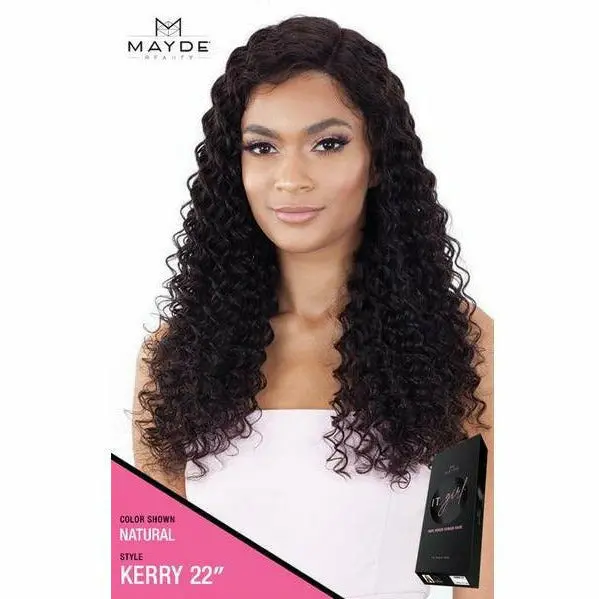 Mayde Beauty It Girl Kerry Lace Front Wig – 100% Unprocessed Virgin Human Hair, 22-Inch