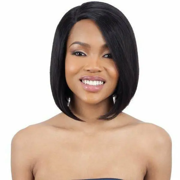 Mayde Beauty: 100% Human Hair Lace And Lace Front Wig - Angled Bob 1