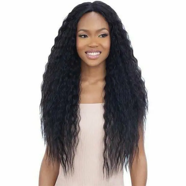 Mayde Beauty: Synthetic 5" Invisible Lace Part Wig - Supa Curl 1