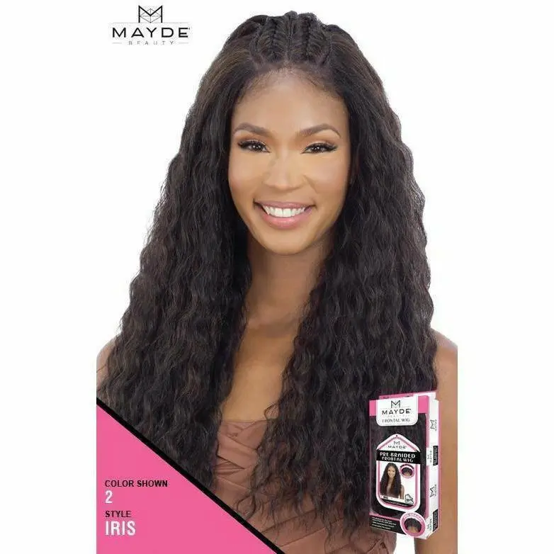 Mayde Beauty: Synthetic Pre-Braided Lace Front Wig - Iris 1