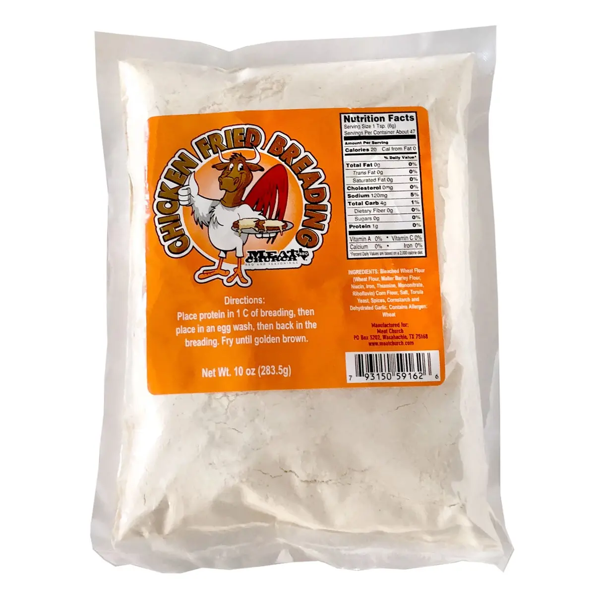 Meat Church Chicken Fried Steak Breading Mix 10 Oz Bag 1