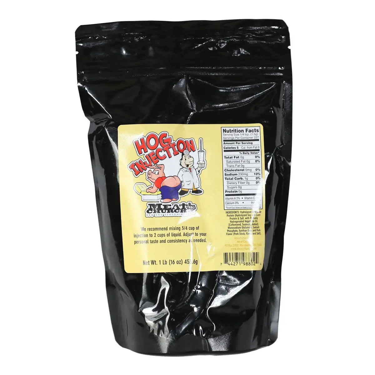 Meat Church Hog Injection Marinade Bbq Pork Recipe 16 Oz Resealable Bag 1