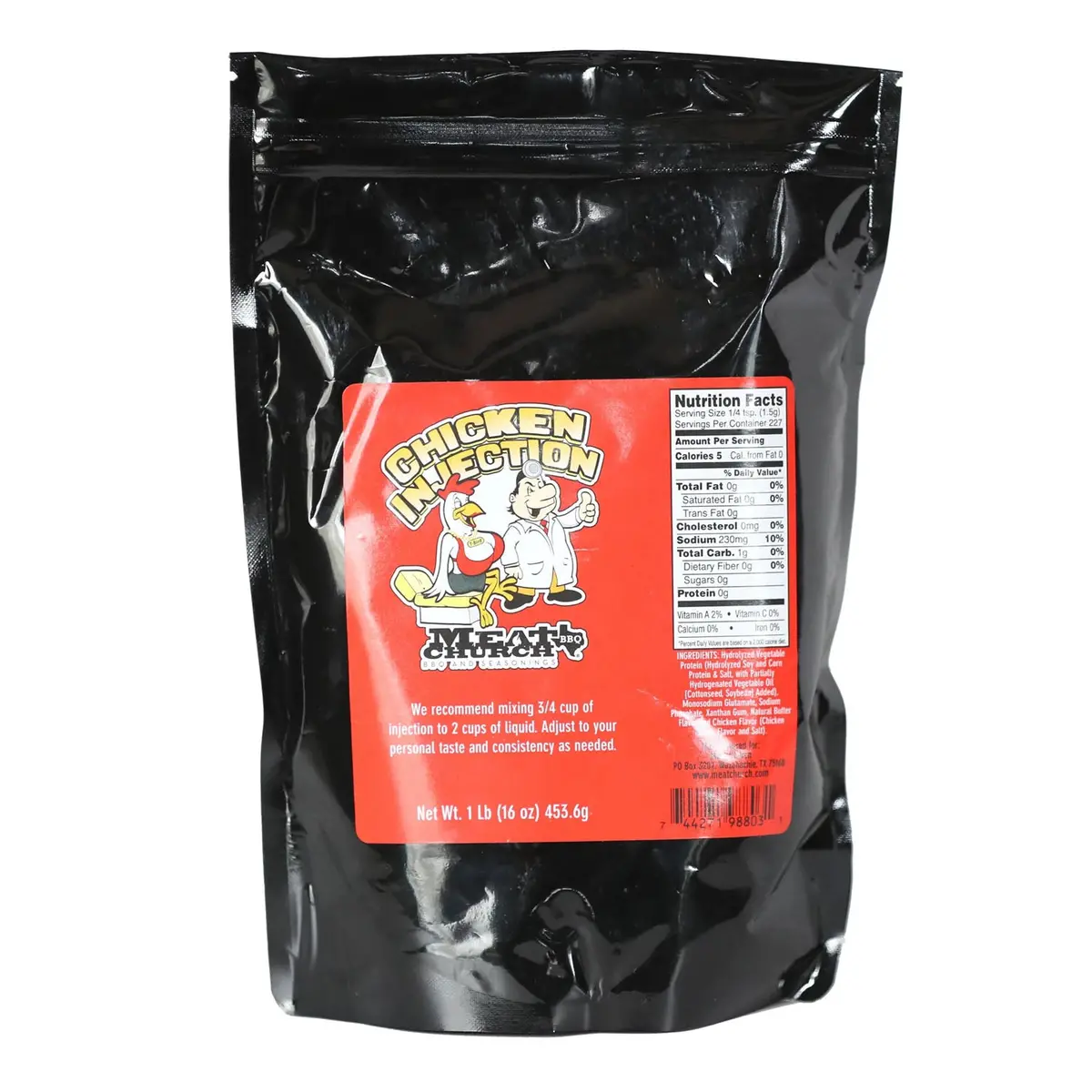 Meat Church Chicken Injection Marinade Add Flavor Moisture 16 Oz Resealable Bag 1