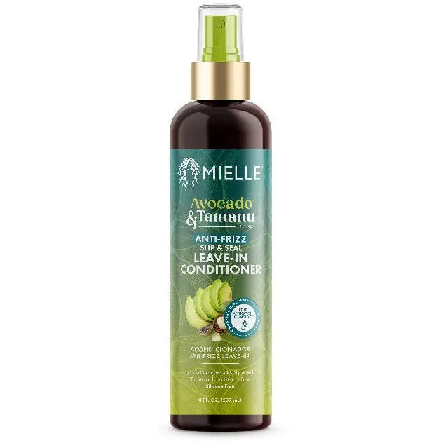 Mielle Organics: Avocado & Tamanu Anti-Frizz Slip&Seal Leave-In Conditioner 8Oz 1