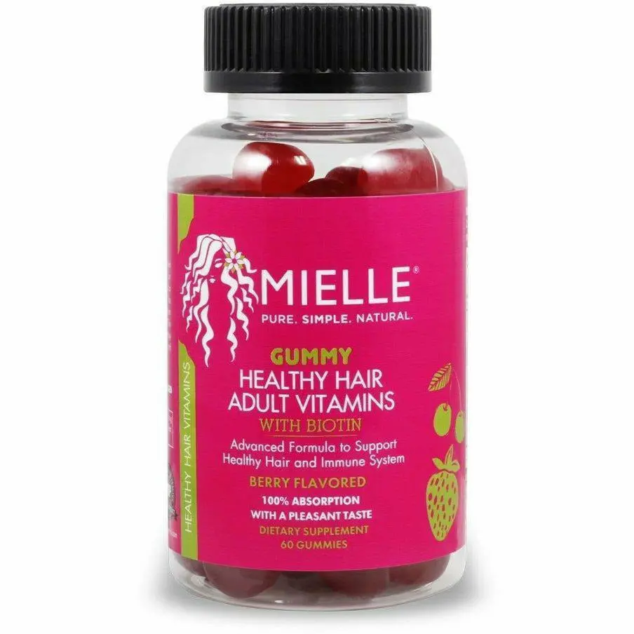 Mielle Organics: Gummy Healthy Hair Vitamins 60 Count 1