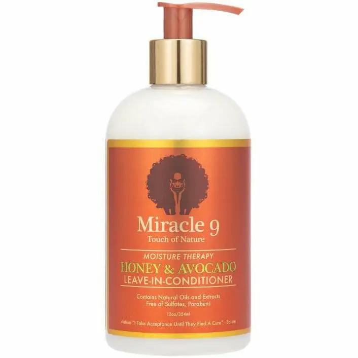 Miracle 9: Moisture Therapy Honey & Avocado Leave-In Conditioner 12Oz 1