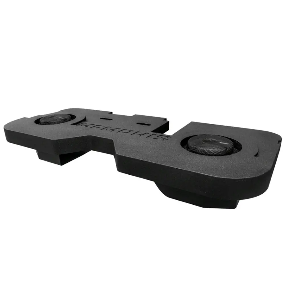 Memphis Audio Dual 8" Mini Mojo Subwoofer Enclosure For 2002-2018 Dodge Quad Cab 1