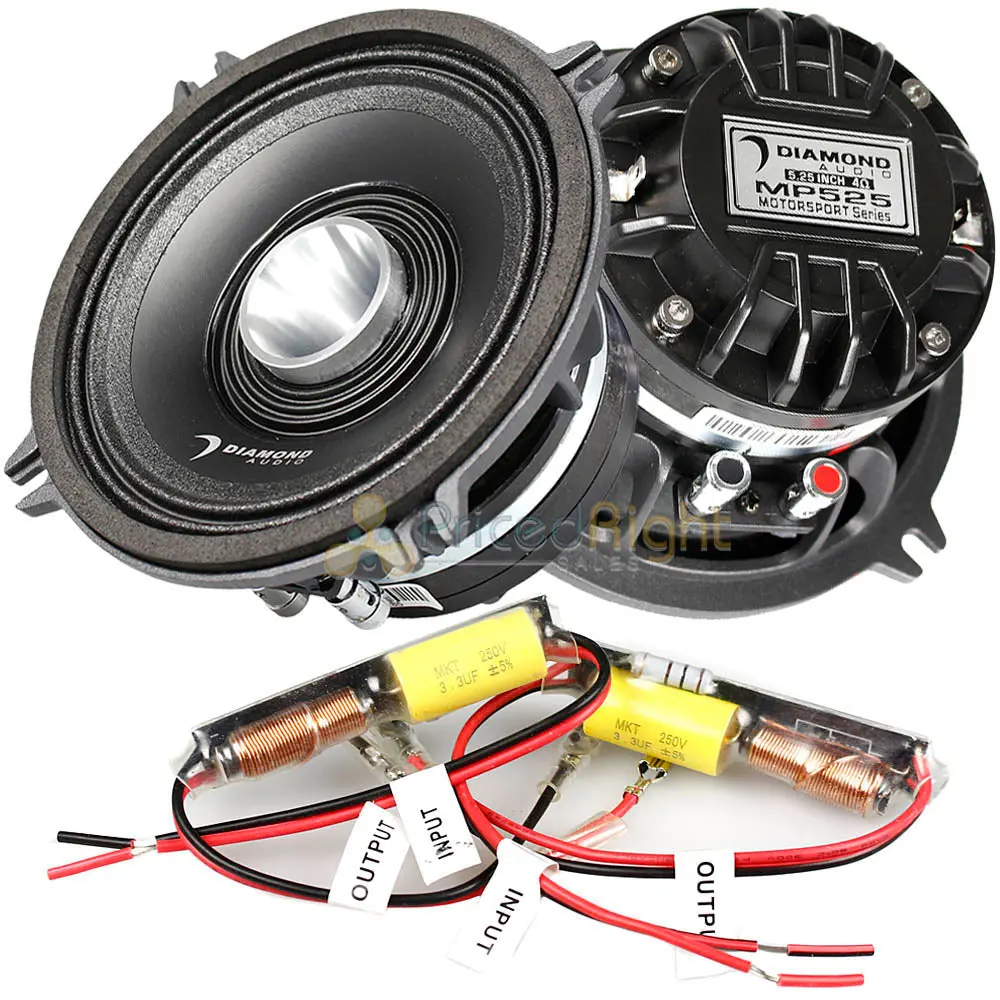 Diamond Audio 5.25" Full Range Co-Ax Horn Speakers Motorsport Line Mp525 Pair 1