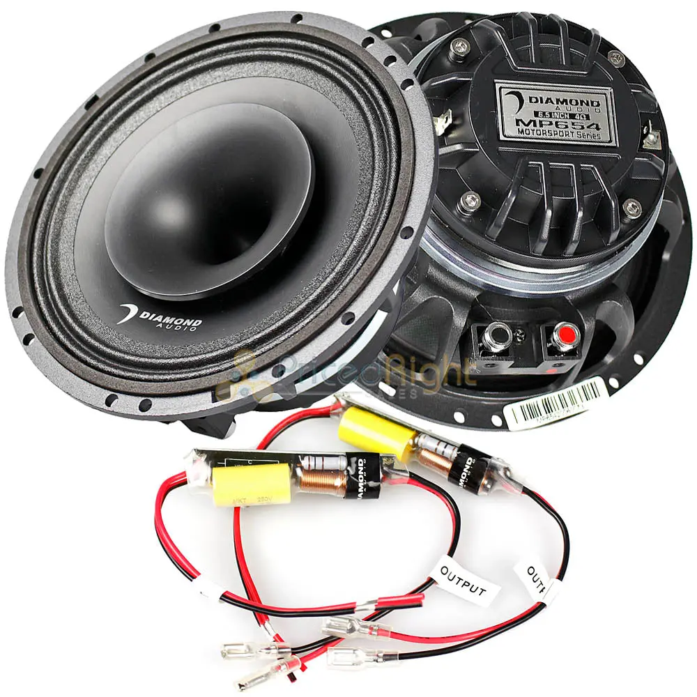 Diamond Audio 6.5" Mid Range High Output Speakers 300W Max Motorsport Line Mp654 1