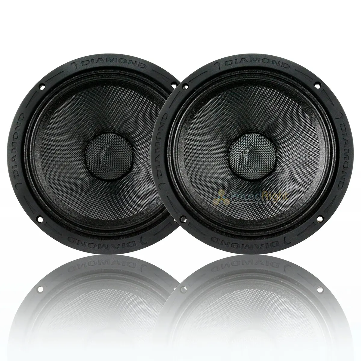 Diamond Audio 8" Neodymium Midrange 4 Ohm 350W Rms High-Output Speaker Pair 1