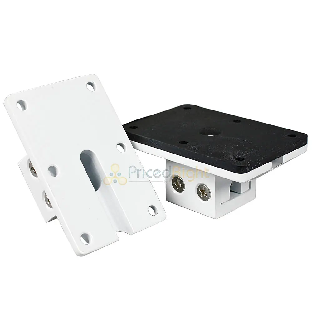 Diamond Audio Extruded Aluminum Flat Mount Clamp Quick Release Msfmcwht White 1