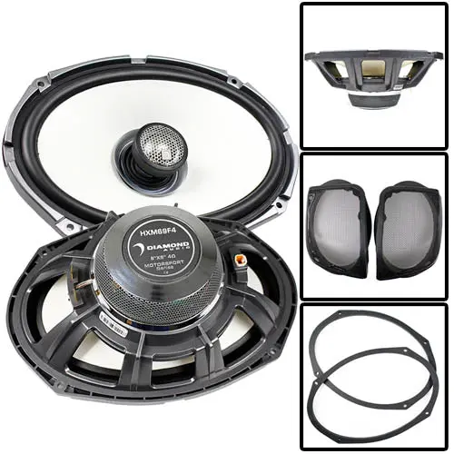 Diamond Audio Harley Davidson Cut In Lid Kit With Hxm69f4 Speakers Mshxm694lk 1