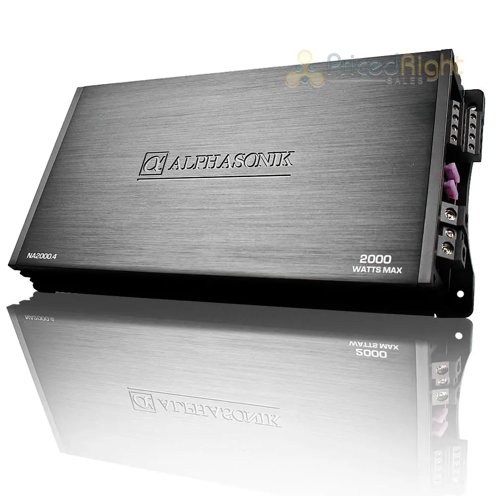 Alphasonik 4 Channel Amplifier 2000 Watts Neuron Series Class A/B Amp Na2000.4 1