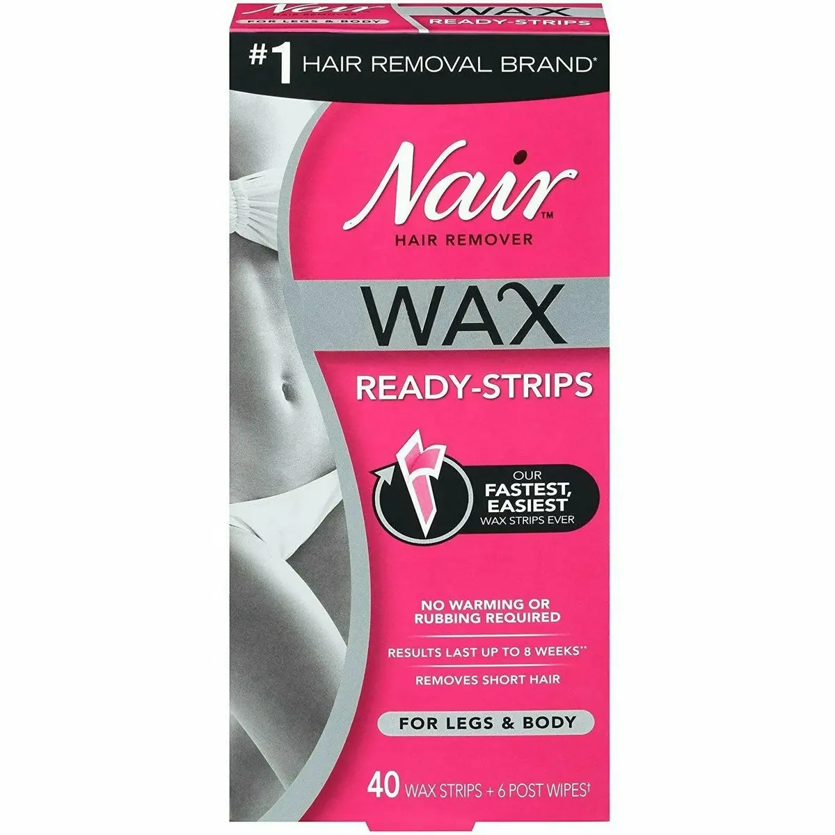 Nair: Hair Remover Wax Ready Strips (40Ct.) 1