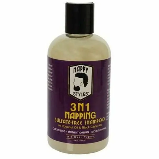 Nappy Styles: 3N1 Sulfate-Free Shampoo 8Oz 1