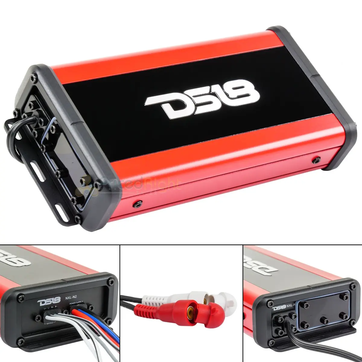 Ds18 Mini 2 Channel Waterproof Amplifier 600 Watts Max Hydro Class D Amp Nxl-N2 1
