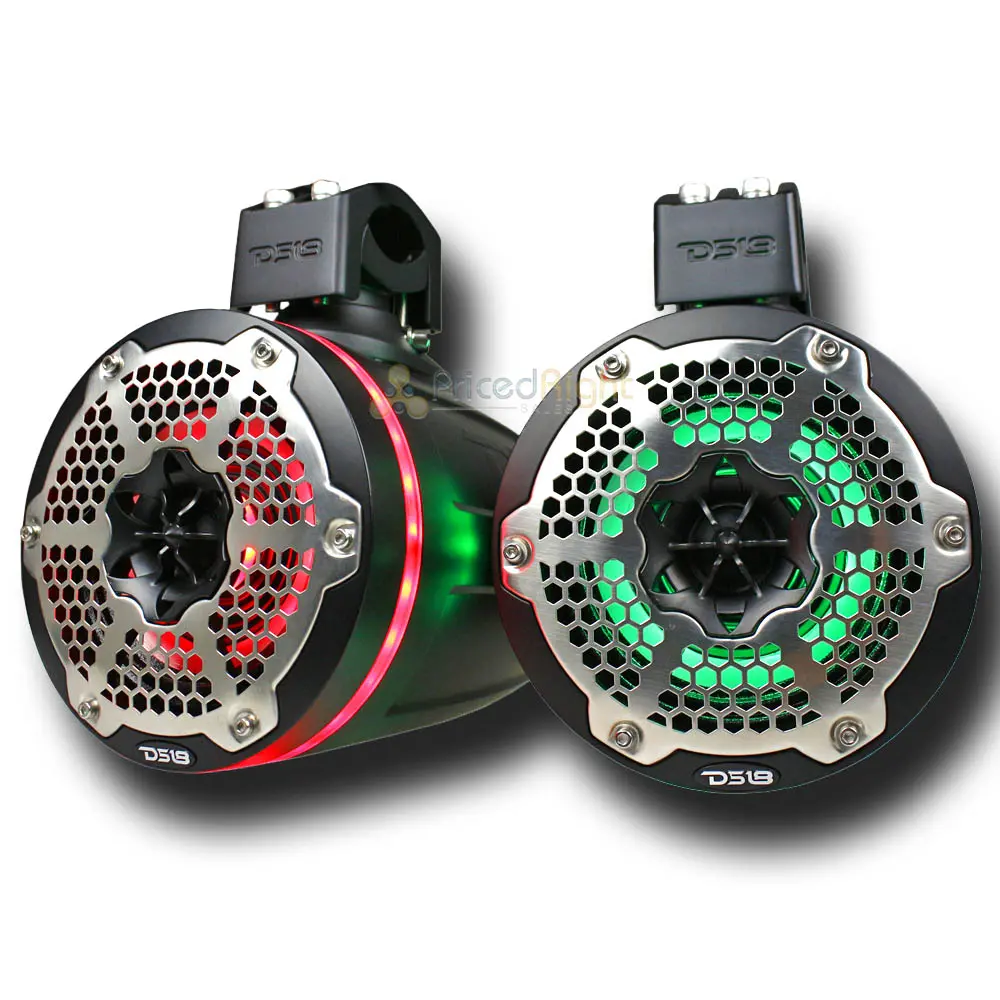 Ds18 6.5" Marine Tower Speakers 450W With Passive Radiator Rgb Nxl-X6tpneo/Bk 1