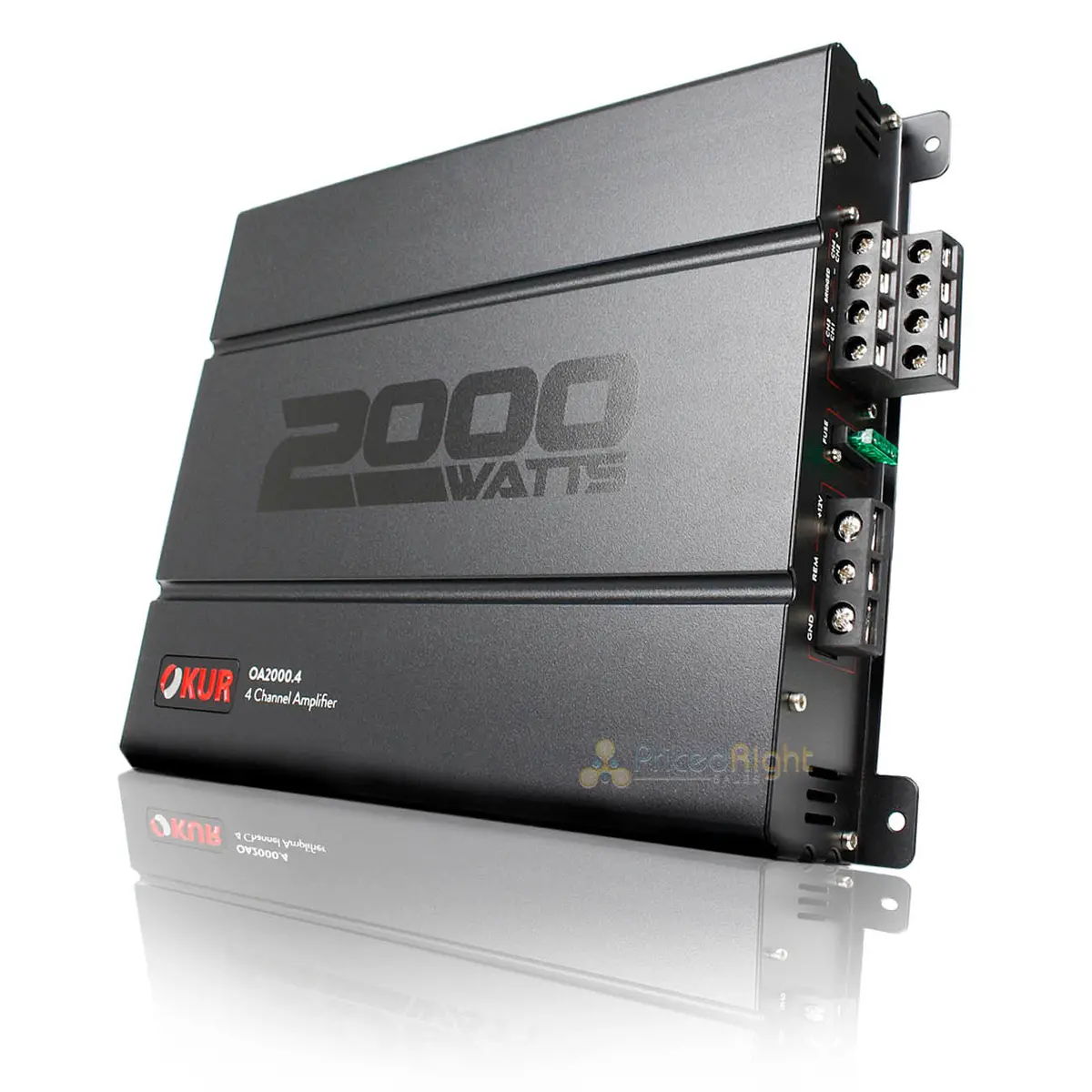 Okur 4 Channel Class Ab Amplifier 2 Ohm 2000 Watts Maximum Power Black Oa2000.4 1