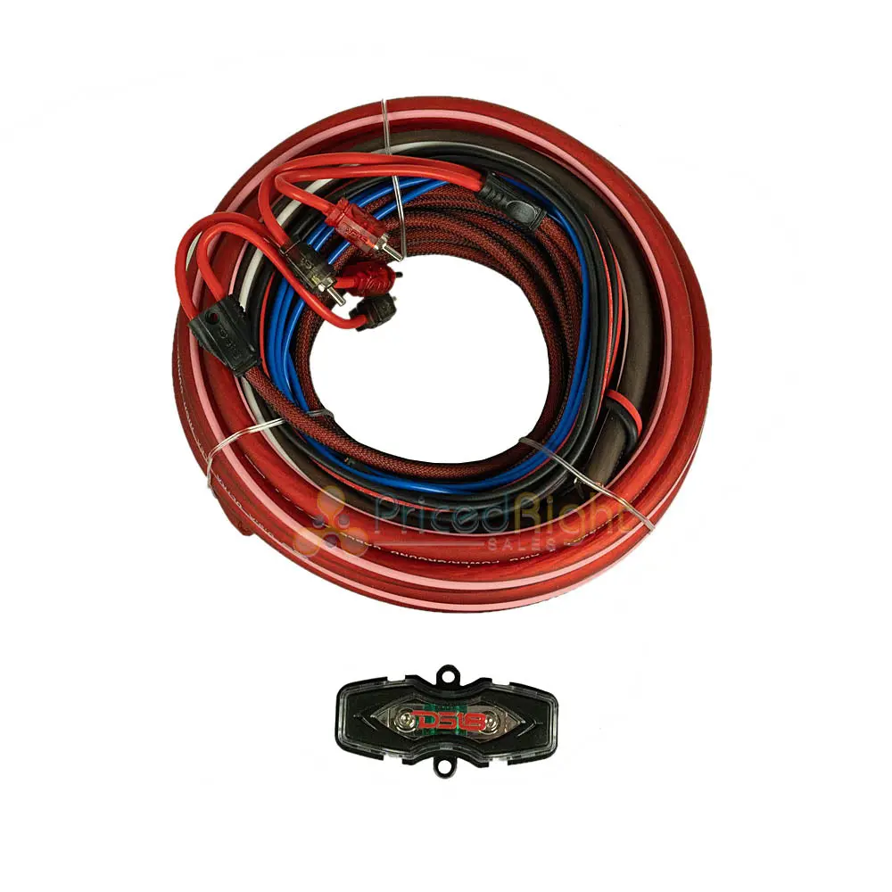 Ds18 100% Copper 4 Gauge Amp Wiring Kit Installation Ofc Up To 1680 Watt Ofckit4 1