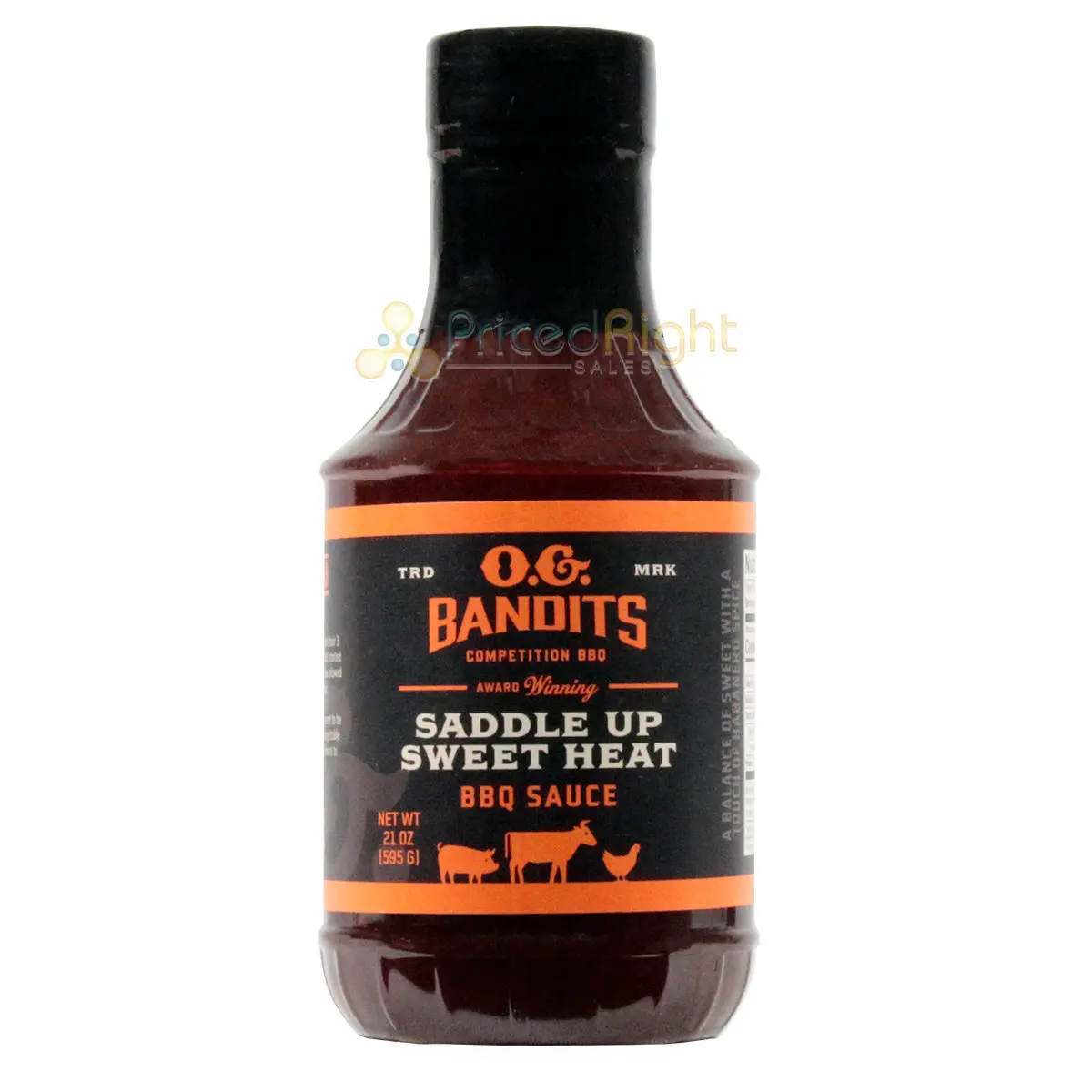 O.G. Bandits Saddle Up Sweet Heat Bbq Sauce 21 Ounce Competition Award Winning 1