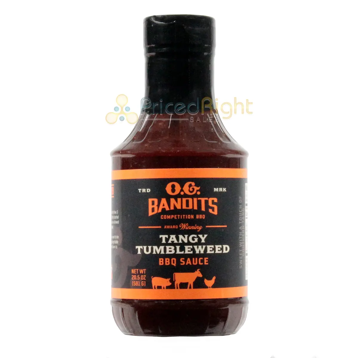 O.G. Bandits Tangy Tumbleweed Bbq Sauce 20.5 Ounce Competition Award Winning 1