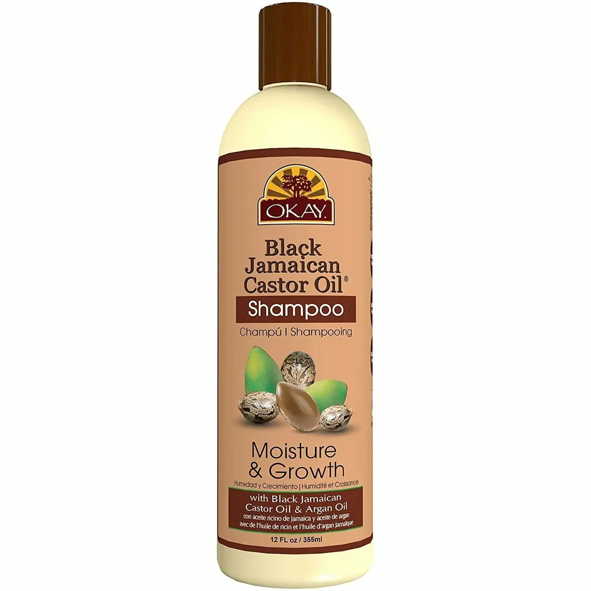 Okay: Black Jamaican Castor Oil Moisture & Growth Shampoo 12Oz 1