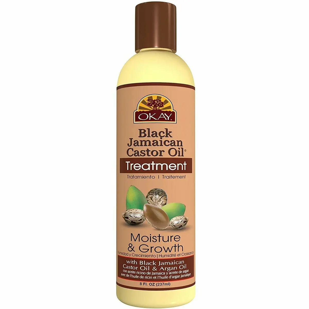 Okay: Black Jamaican Castor Oil Moisture & Growth Treatment 8Oz 1