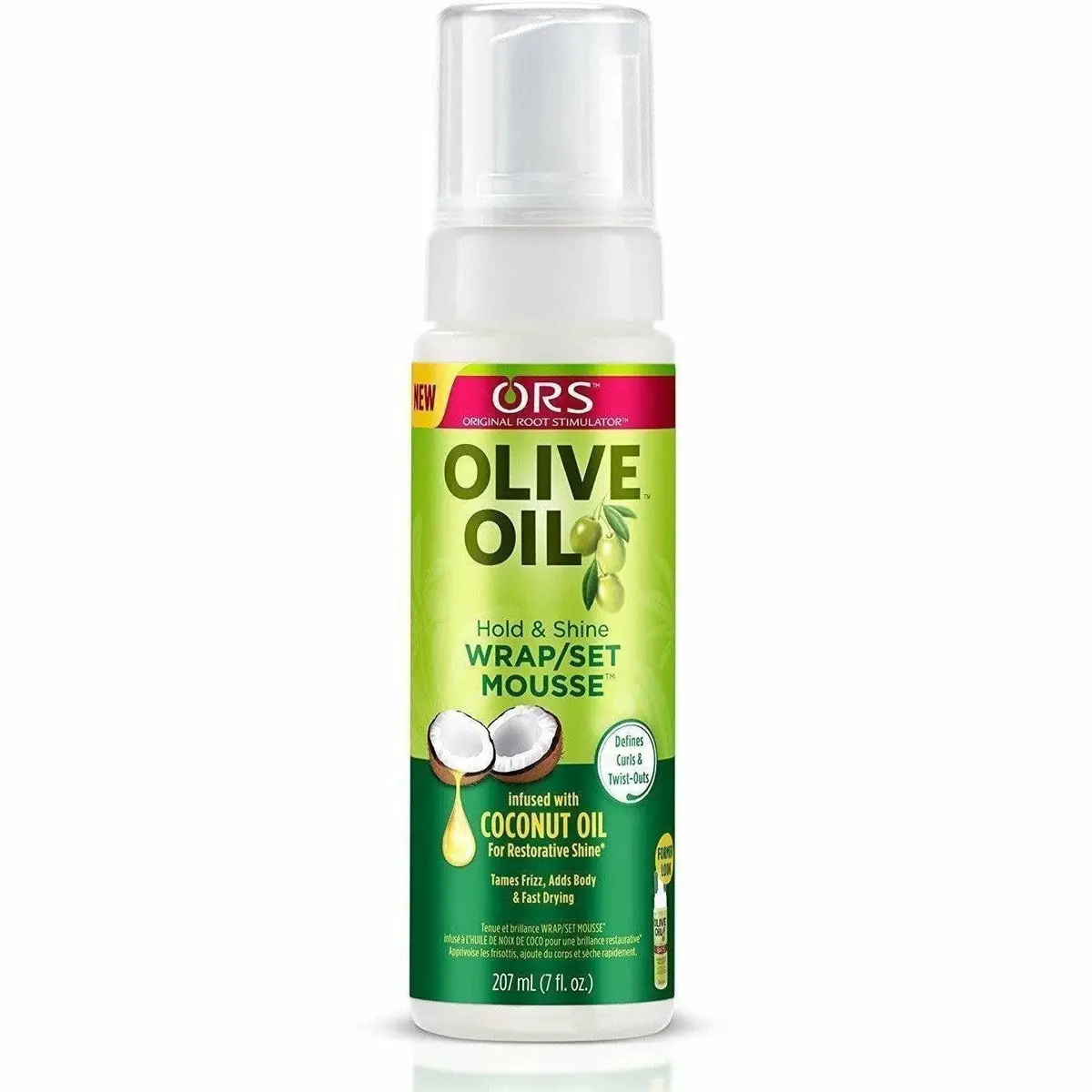 Ors: Olive Oil Hold & Shine Wrap Set Mousse 7Oz 1