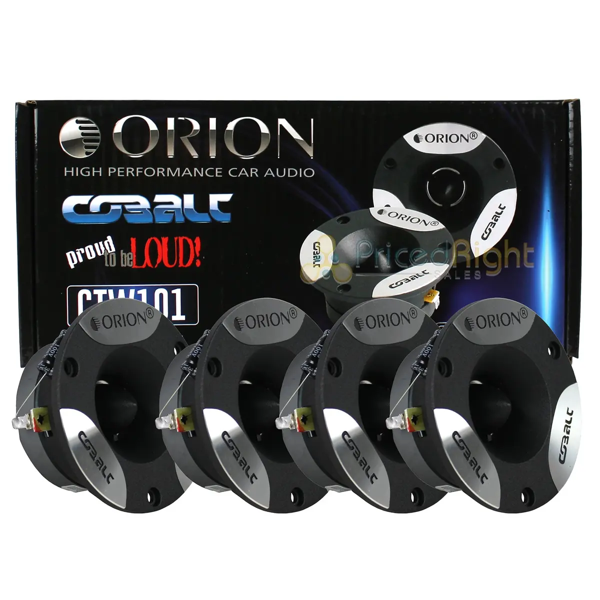 4 Orion Cobalt 3.75" Super Tweeters 200W Max 50W Rms Two Pair Ctw101 1