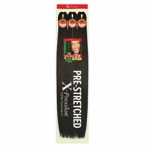 X-Pression: 3X Ultra Pre-Stretched Braid 72" Braiding Hair 1