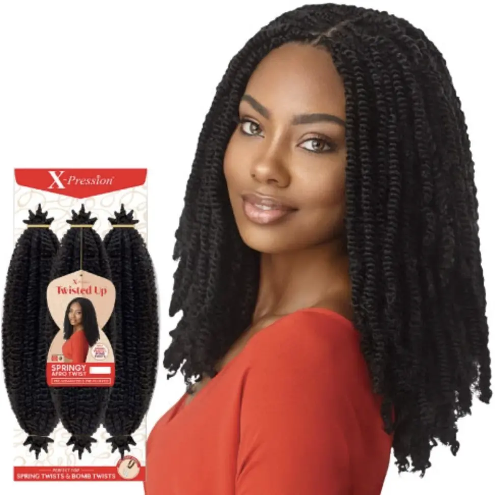 Outre: X-Pression Twisted Up 3X Springy Afro Twist 24"Crochet Braids 1