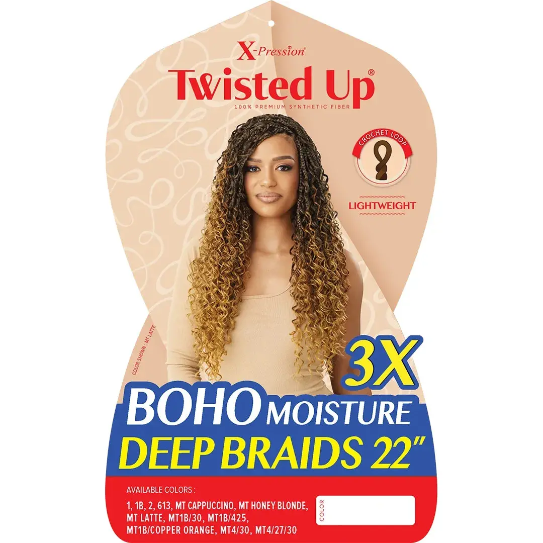 Outre: Xpression 3X Boho Moisture Deep Braids 22" 3