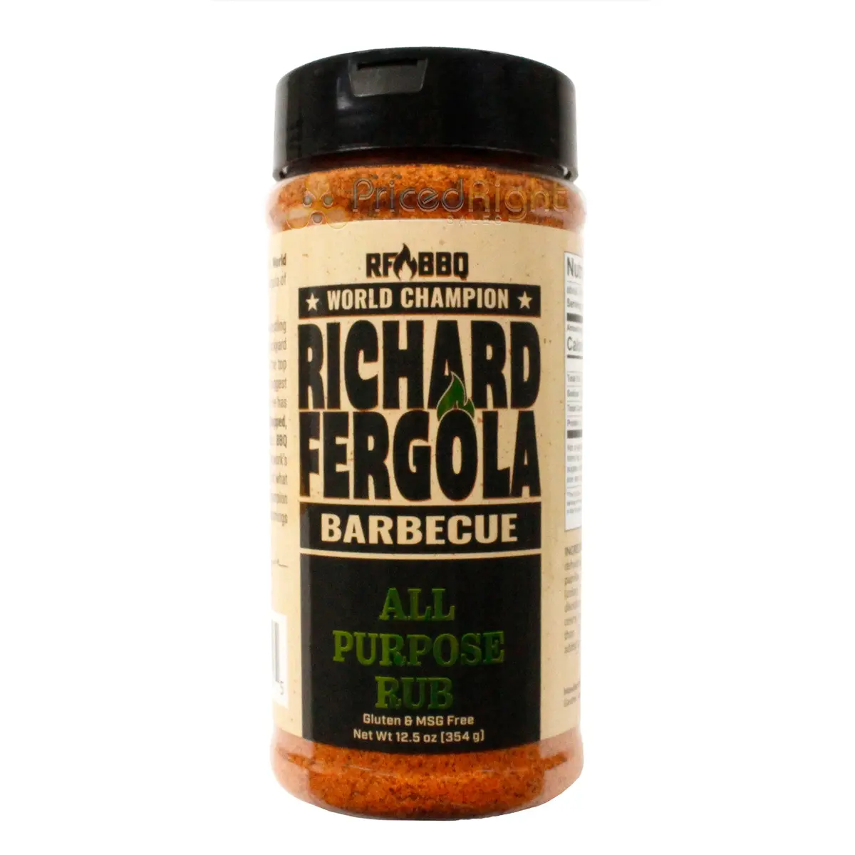 Richard Fergola Bbq All Purpose Mild Heat Rub Pork Beef Chicken Seafood 12 Oz 1