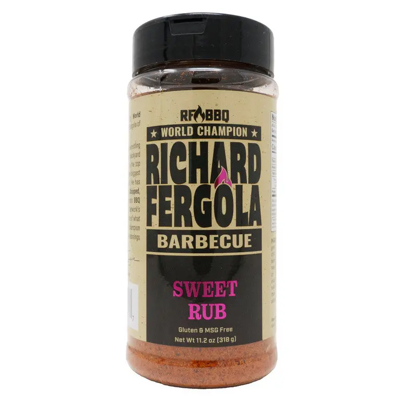 Richard Fergola Barbecue Sweet Rub World Champion Gluten Free No Msg 11.2 Ounce 1