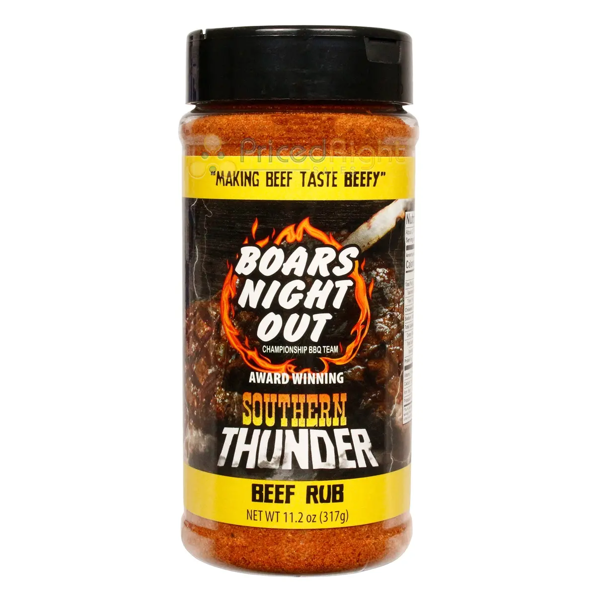 Boars Night Out Southern Thunder Beef Rub Beef Pork Chicken Seasoning 11.2 Oz 1
