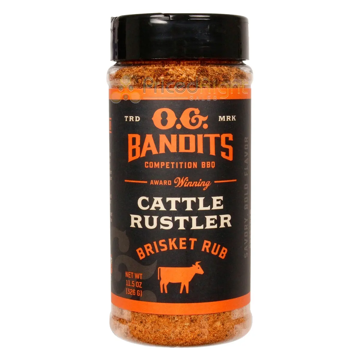 O.G. Bandits Cattle Rustler Brisket Rub Seasoning Savory & Bold Beef 11.5 Ounce 1