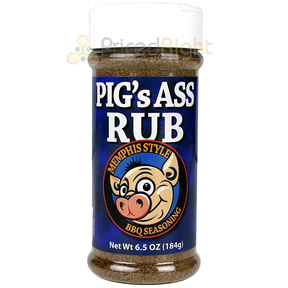Pigs Ass Rub Memphis Style Bbq Seasoning 6.5 Oz Competition Rated Bbq Blend 1