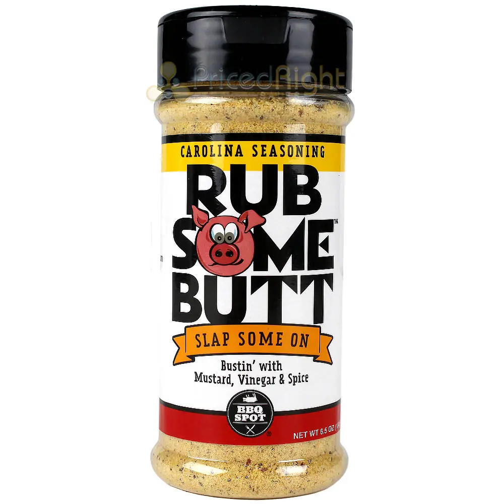 Carolina Style Barbecue Seasoning 6.5 Oz Mustard And Vinegar Based Rub Some Butt 1