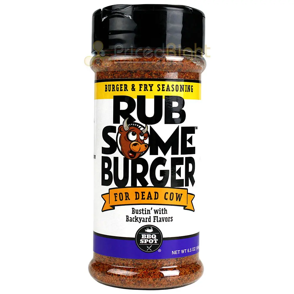 Rub Some Burger & Fry Seasoning 6.5 Oz Busting With Backyard Flavors Gluten Free 1