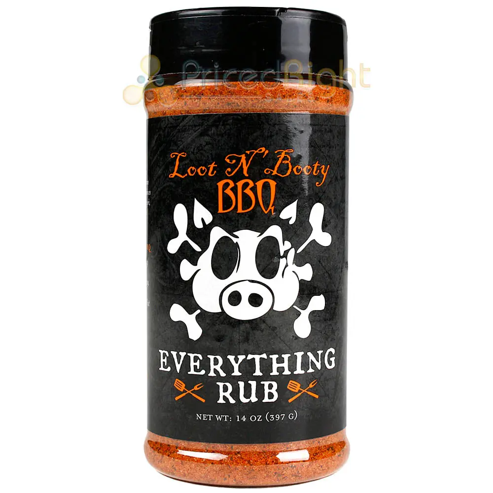 Loot N Booty Bbq Everything Dry Rub 14 Oz. Bottle Competition Rated Seasoning 1