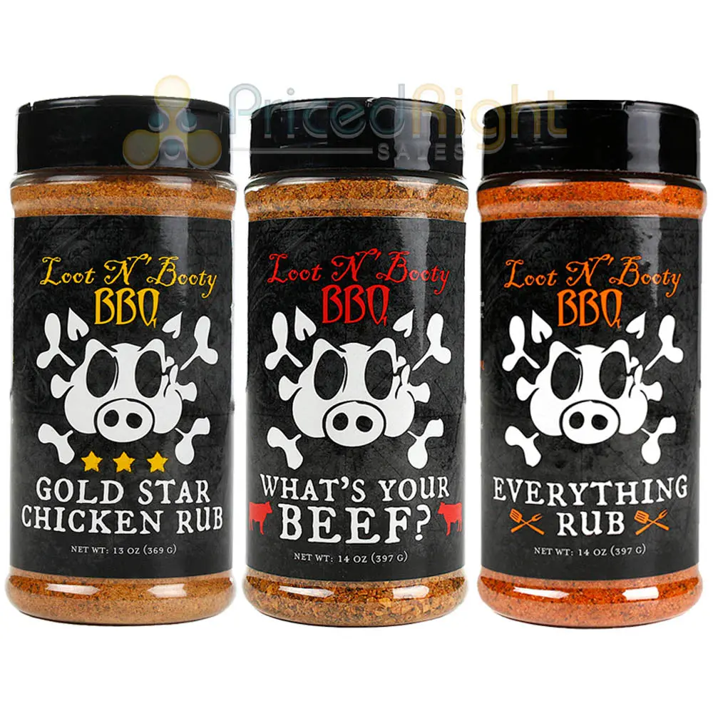 Loot N Booty Barbecue Gold Star Chicken What's Your Beef & Everything Dry Rub 1