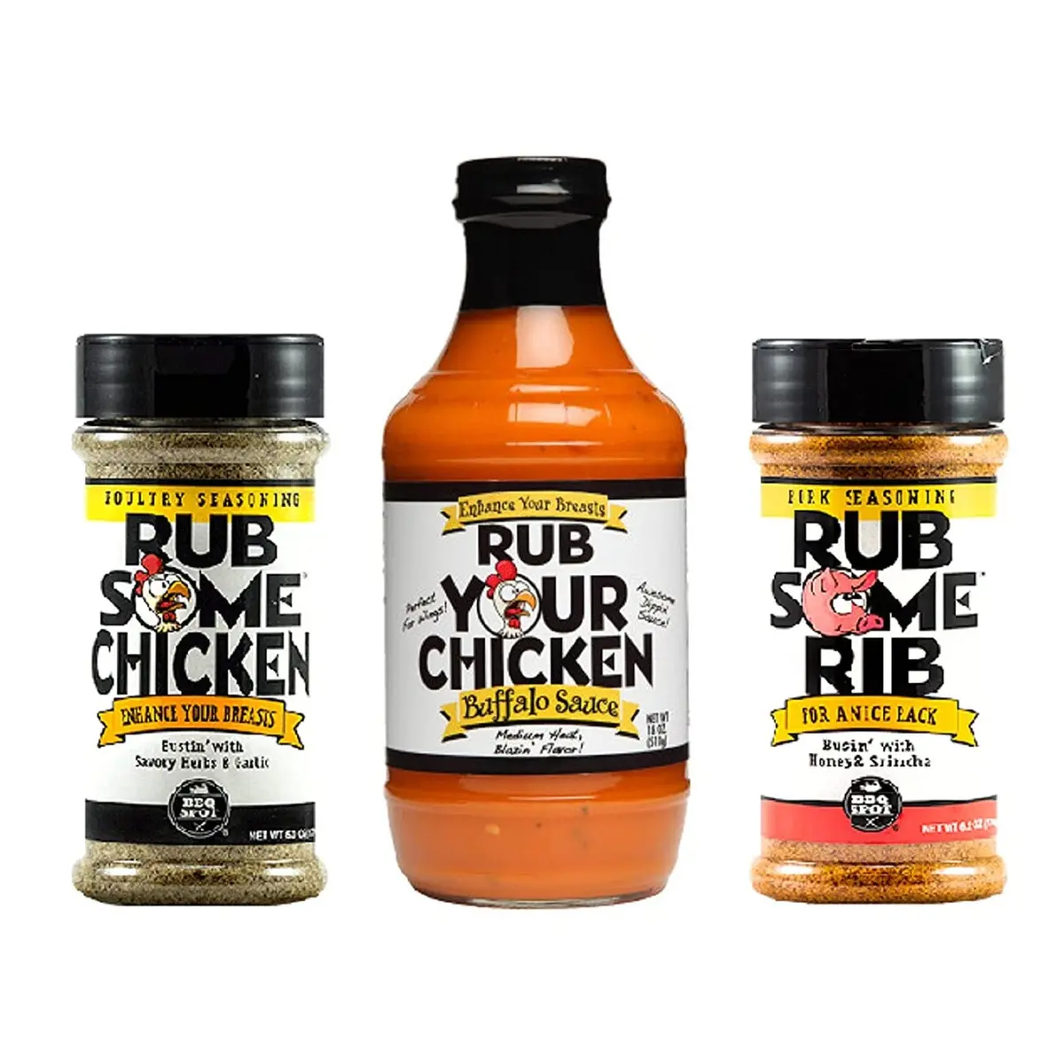 Bbq Spot Pork Poultry Rub Seasoning Buffalo Sauce Pack Pitmaster Collection 1